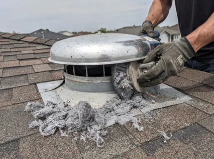 Cleaning Dryer Vent On Roof in Vincent