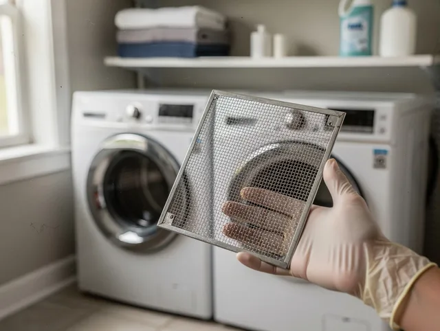 Vincent Dryer Vent Cleaning specialist performing detailed lint trap cleaning service in Vincent