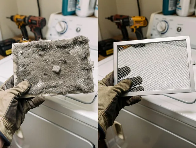Professional lint trap cleaning by Vincent Dryer Vent Cleaning in Vincent